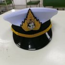 Royal Thai Navy Officer Cap Uniform Naval Soldier Thailand White Hat Original