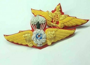 2 Royal Thai Army Reserve Officer Training Corps Student Handmade Gold Color