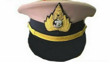 Royal Thai Navy Officer Cap Uniform Naval Soldier Thailand Military Hat Original