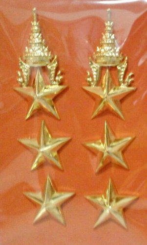 Colonel, Col. Rank Royal Thai Army Metal Badge RTA Original PIN