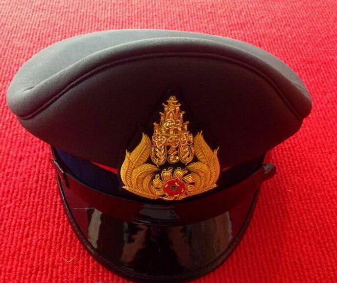 Royal Thai Army Officer Cap Green Colonel Uniform Captain Soldier