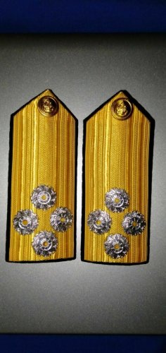 Admiral Shoulder Boards Rank Uniform Royal Thai Navy Rank, RTN Marine
