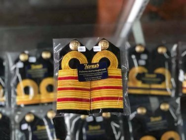 CAPTAIN, Capt. Shoulder Boards Rank Royal Thai Navy Rank, RTN Marine 000#3