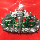 Royal Thai Army Medical Metal Badge Soldier Thailand Military