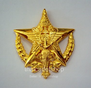 1st Commad and Staff Royal Thai Air Force Metal Badge Pin Branch thai Military