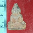 ST22l;l;-Phra Khunphon Vintage Buddhist Talisman Thai Amulet Pendant+Case Magic