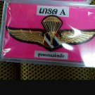 Gold plate Royal Thai Police jump Parachutist Airborne Wing Badge Pin