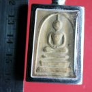 S09-Phra Somdej Back Jedee Yantra Buddhist Talisman Thai Amulet Pendant Magic
