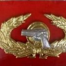 Royal Thai Army 3rd Class infantry Pistol Badge Royal Thai infantry Pistol Metal