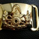 NEW Gold color Royal Thai Army belt buckle Soldier Thai Military Original Item