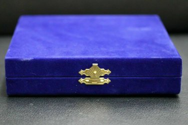 Empty shoulder boards boxes in colors Blue Thai Army Rank Collectibles Militaria
