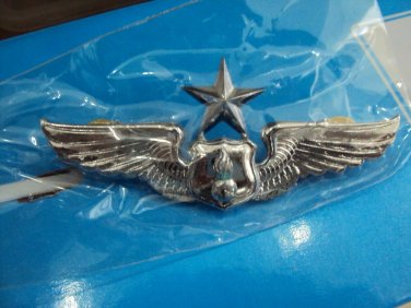 SENIOR DEGREE ROYAL THAI AIR FORCE ARMAMENT METAL WING BADGE PIN RTAF