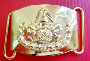 Gold color Royal Thai Army belt buckle Soldier