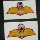Original2 Royal Thai Army Parachutis​t Wings Golden tinsel Handmade Back Magnets