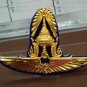 ROYAL THAI AIR FORCE OBSOLETE VEHICLE GRILL METAL BADGE CREST WING NEW BADGE