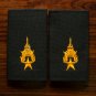 1 Pair, Major Rank Royal Thai army corps Soldier Shoulder Boards Fabric Pair