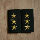 1 Pair Captain Rank Royal Thai army corps Soldier Shoulder Boards Fabric Pair #1