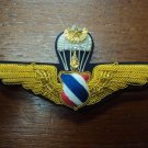 Master Class Royal Thai Air Force Parachutist Airborne Badge Wing Pin, RTAF