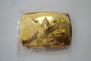 Garuda Thai Air Force belt buckle Soldier gold color RTAF Collectible Militaria