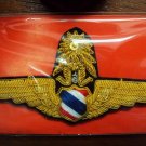 Pilot MASTER ROYAL THAI AIR FORCE WING Badge PIN Fighter Aircraf Militaria