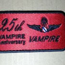 25th Vampire Anniversary Tagname Royal Thai Air Force Militaria Patch