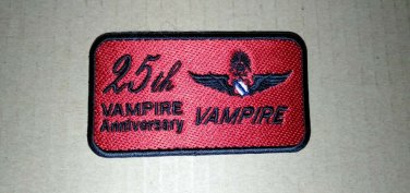 25th Vampire Anniversary Tagname Royal Thai Air Force Militaria Patch