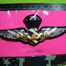 Royal Thai air force Airborne Freefaller Parachutist Metal Wing Pin, RTAF