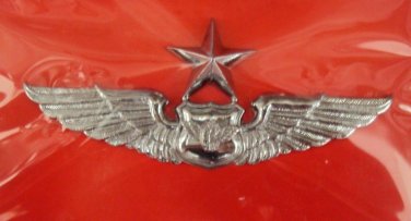 SENIOR DEGREE ROYAL THAI AIR FORCE TRANSPORTATION METAL WING BADGE PIN RTAF