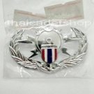 Royal Thai Police EOD Metal Badge Insignia Chevron Badge Current Militaria