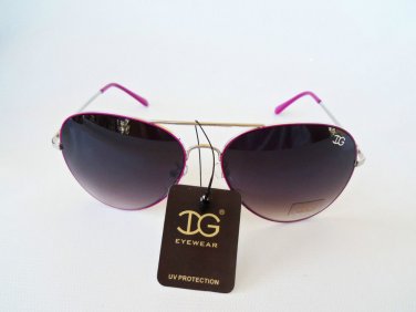 Aviator Women's Sunglasses With Color Frames