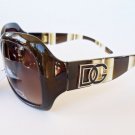 Women's Sunglasses With Gradient Black and Brown Lens With Muti Color Frame
