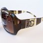 Women's Sunglasses With Gradient Black and Brown Lens With Muti Color Frame