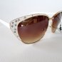 Women's Vintage Cat Eye Shaped Classic Sunglasses with Rhinestones