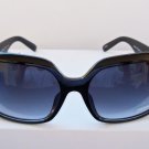 Women's Black Square Shape Sunglasses Glasses With Black and Brown Lens