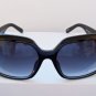 Women's Black Square Shape Sunglasses Glasses With Black and Brown Lens