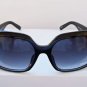 Women's Black Square Shape Sunglasses Glasses With Black and Brown Lens
