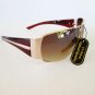 High Fashion Women's Sunglasses With Metal Plastic Frame and Black Brown Lens