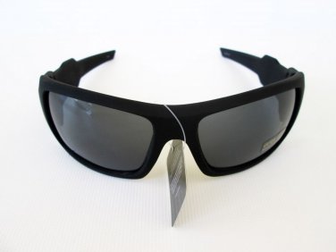 Brand New Designer Style Men's Sporty Black Sunglasses With Black Sturdy Frames