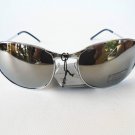 New Mens Sunglasses With Oval Shape, Mirror Lens in Black, Gold and Silver Frame
