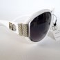 High Fashion Ladies Sunglasses With White Frames and Black Lens For All Women