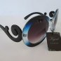 Oversized Round Designer Style Women Sunglasses with Swirl Frames and Dark Lens