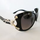 New Good Smoke Black Lens Cat Eye Women's Sunglasses With Black Meshed Frames