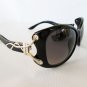 New Good Smoke Black Lens Cat Eye Women's Sunglasses With Black Meshed Frames