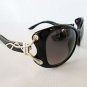 New Good Smoke Black Lens Cat Eye Women's Sunglasses With Black Meshed Frames