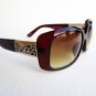 Good Fashion Squre Style Womens Sunglasses With Brown Lens and Brown Frames