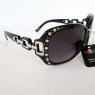 Brand New Fashion Women's Sunglasses with Rhinestones and Black Frames #ZM8067