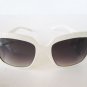 White Color Sunglasses and Shades With Square Shaped & Black Lens For Women
