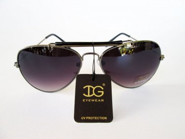 Unisex New Arrival Black Sunglasses with Black Lens & Metal Frame For Men Women