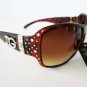 New High Rhinestones Women's Brown DG Eywear Sunglasses with Tortoise Frames