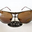 Good Men's Aviator Sunglasses and Shades with Brown Lens and Gun Metal Frame